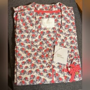 New In Bag Victoria's Secret Red and Gray Elephant Pajama Set